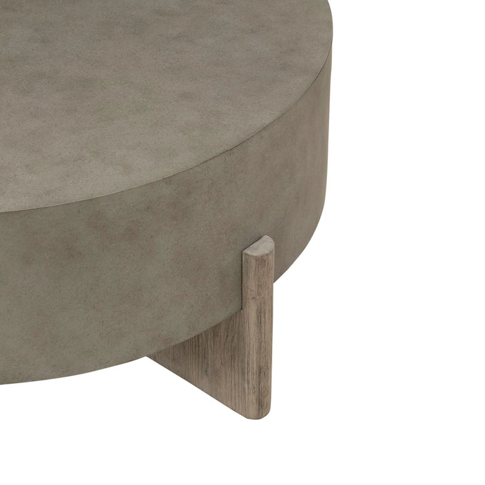 Affinity Cocktail Table in Dusty Taupe with Concrete Top image