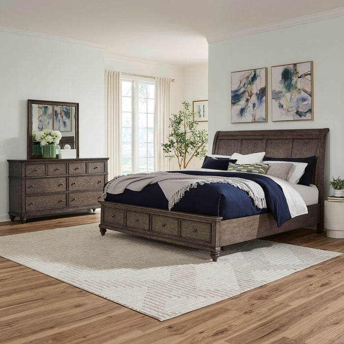 Twin Lakes King Storage Bed, Dresser & Mirror image