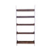 Farmhouse Leaning Bookcase in White/Oak image
