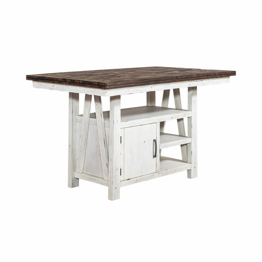 Farmhouse Gathering Table in White/Oak image