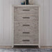 Backroads Drawer Chest in Weathered White/Parchment Brown image