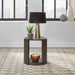 City View Round End Table in Coffee Bean image