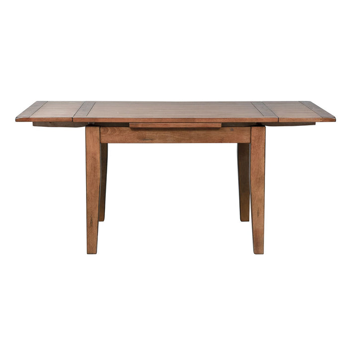 Treasures Retractable Leg Table in Rustic Oak Finish