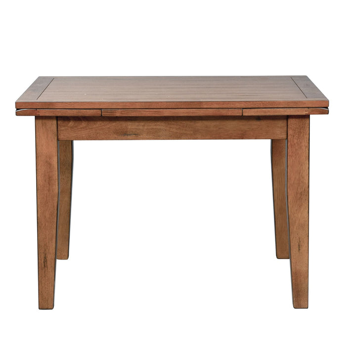 Treasures Retractable Leg Table in Rustic Oak Finish