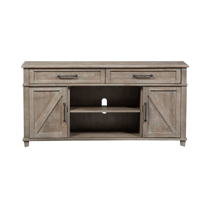 Parkland Falls Sofa Table in Weathered Taupe