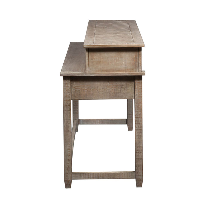 Parkland Falls Console Bar Table in Weathered Taupe
