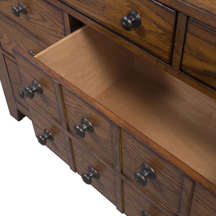 Grandpa's Cabin Dresser in Age Oak