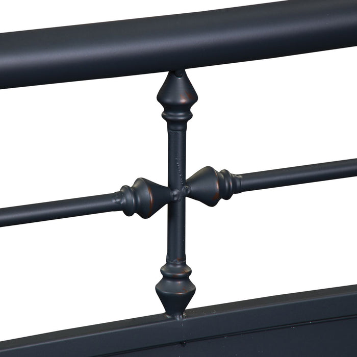 Vintage Series Full Metal Bed in Navy