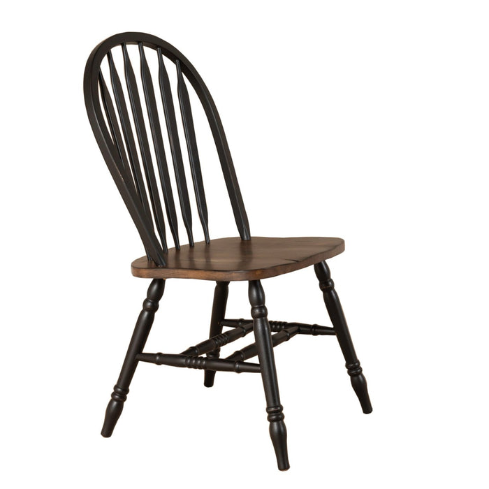 Carolina Crossing 5 Piece Pedestal Table Set- Black