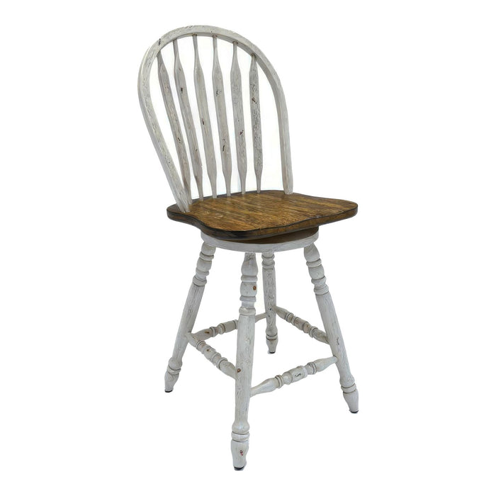 Carolina Crossing Windsor Swivel Counter Chair - White