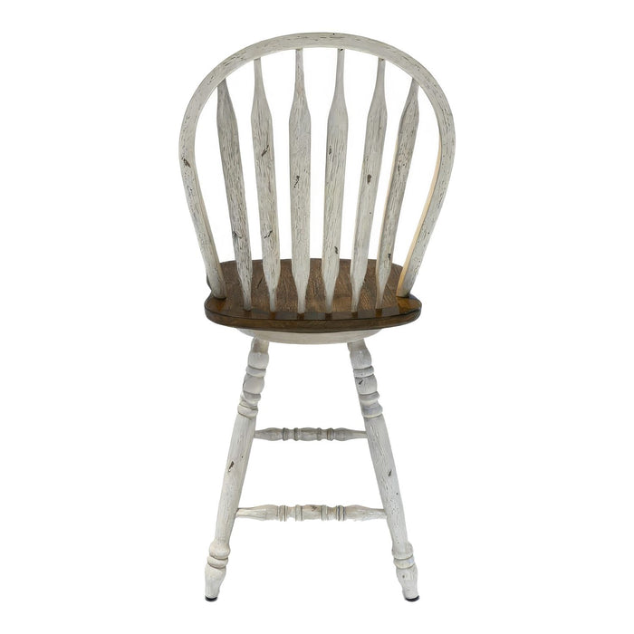 Carolina Crossing Windsor Swivel Counter Chair - White