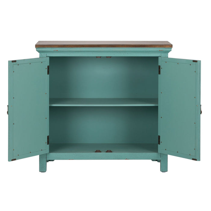 Kensington 2 Door Accent Cabinet in Turquoise