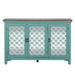 Liberty Furniture Kensington 3 Door Accent Cabinet in Turquoise image