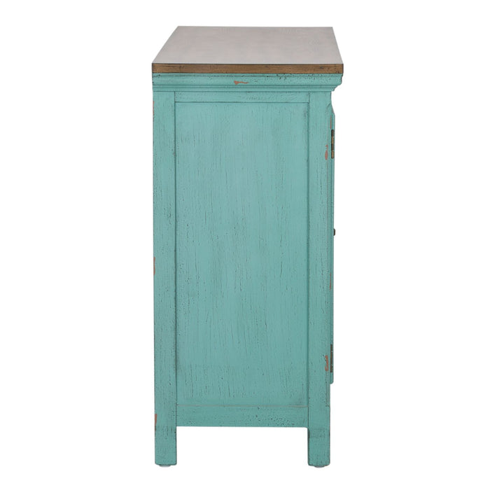 Kensington 3 Door Accent Cabinet in Turquoise