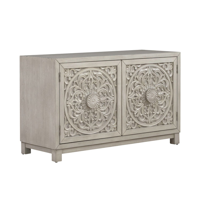 Sundance 2 Door Accent Cabinet in Antique Linen