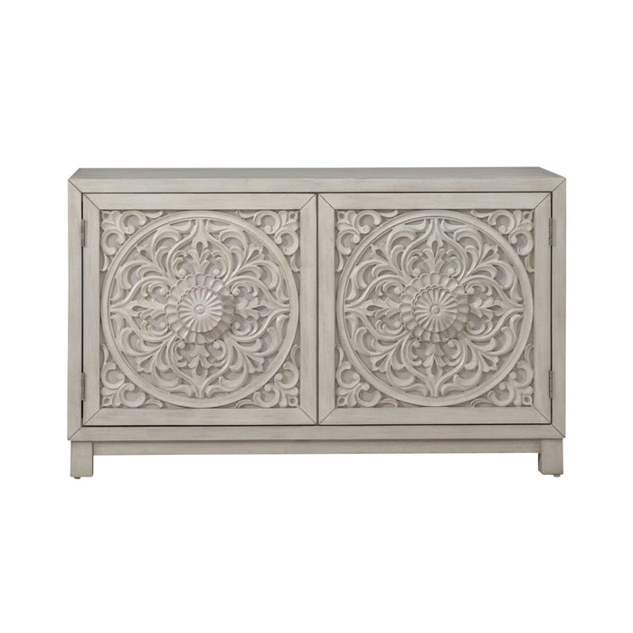 Sundance 2 Door Accent Cabinet in Antique Linen