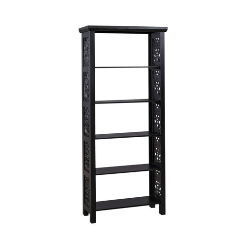Liberty Furniture Trellis Lane Accent Bookcase in Black EST SHIP TIME APPX 4 WEEKS image