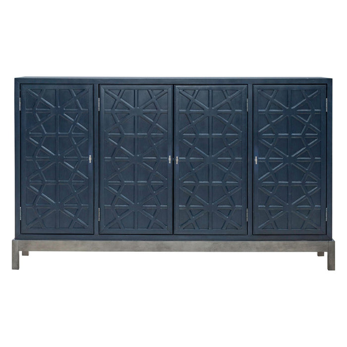 Liberty Furniture Braxton Accent Cabinet in Azure Blue EST SHIP TIME APPX 4 WEEKS