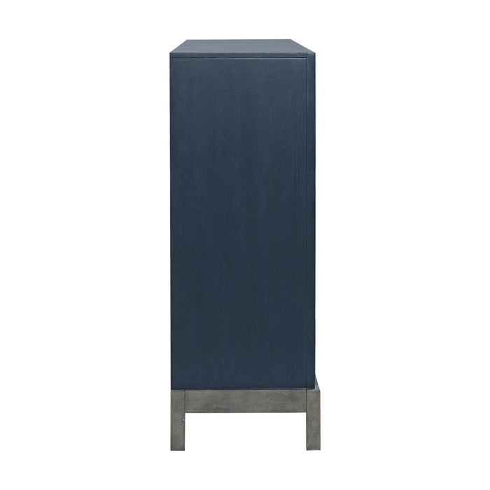 Liberty Furniture Braxton Accent Cabinet in Azure Blue EST SHIP TIME APPX 4 WEEKS