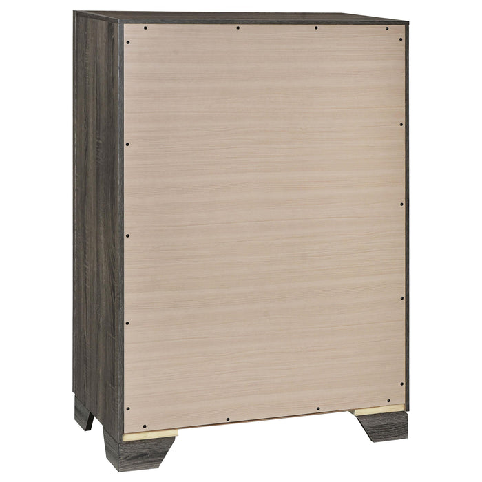 Wright California King Bedroom Set Brown Oak