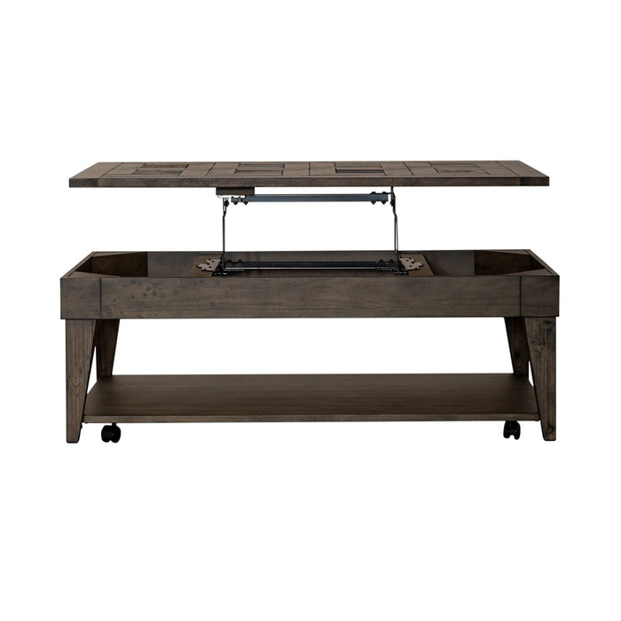 Arrowcreek Lift Top Cocktail Table in Weathered Stone