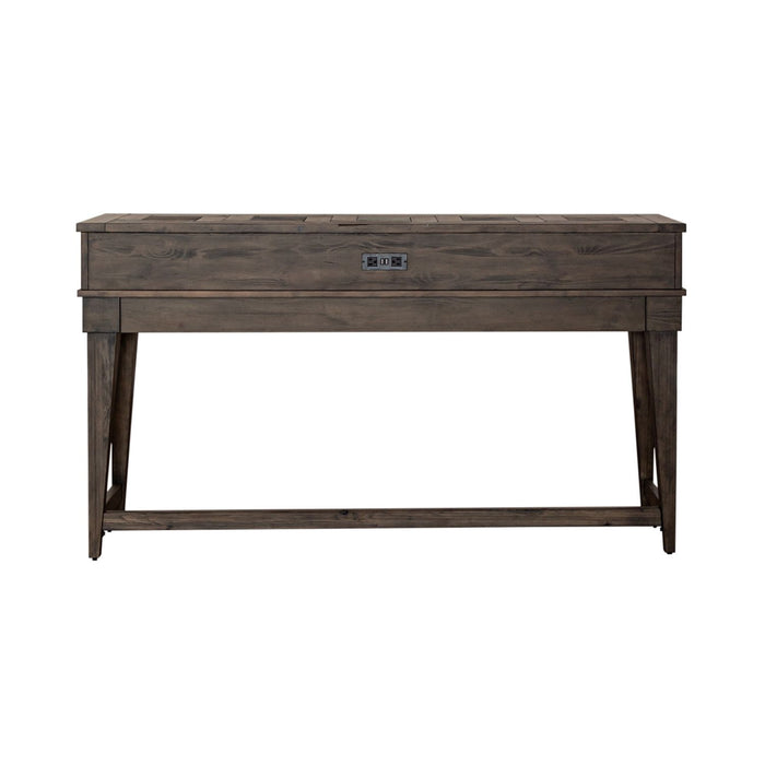 Arrowcreek Console Bar Table in Weathered Stone