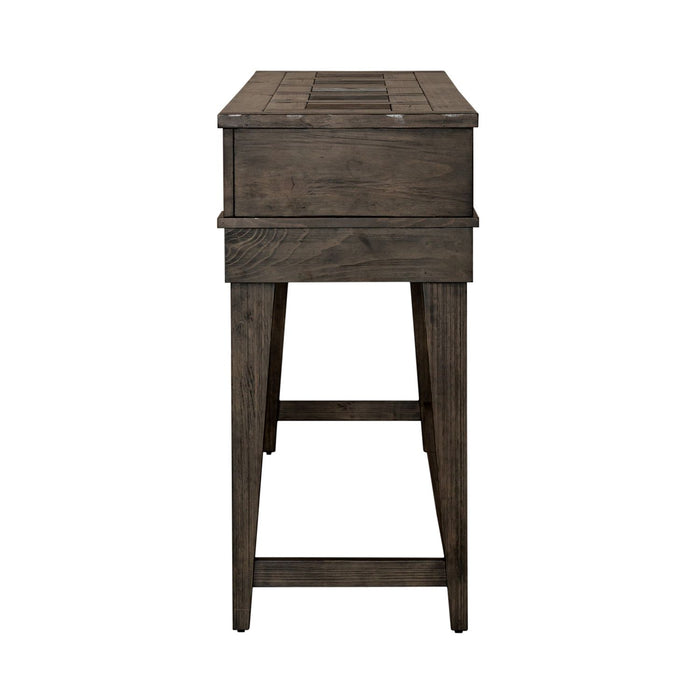 Arrowcreek Console Bar Table in Weathered Stone