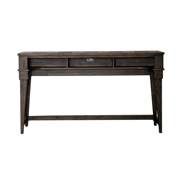 Arrowcreek Console Bar Table in Weathered Stone