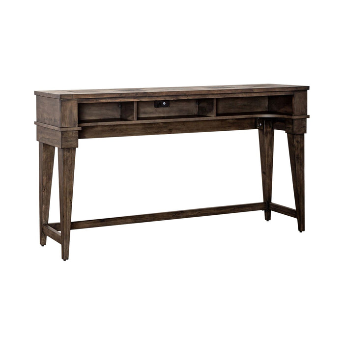 Arrowcreek Console Bar Table in Weathered Stone