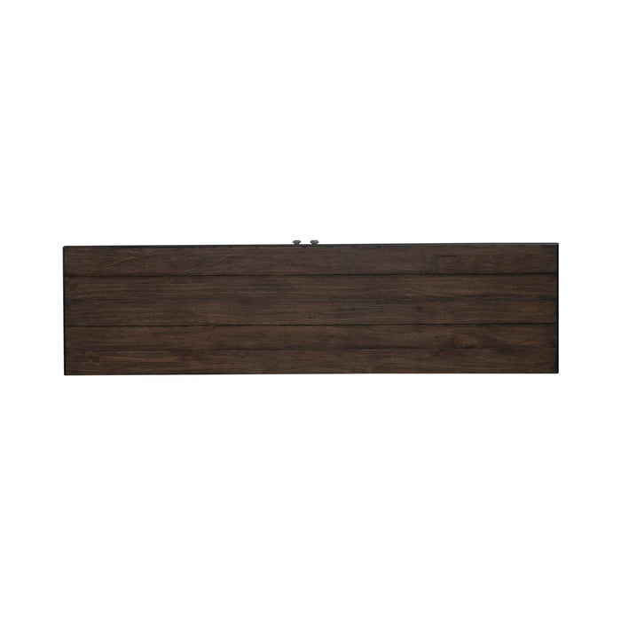 River Place 9 Drawer Dresser in Riverstone White and Tobacco