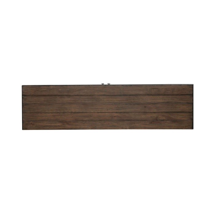 River Place 9 Drawer Dresser in Riverstone White and Tobacco image