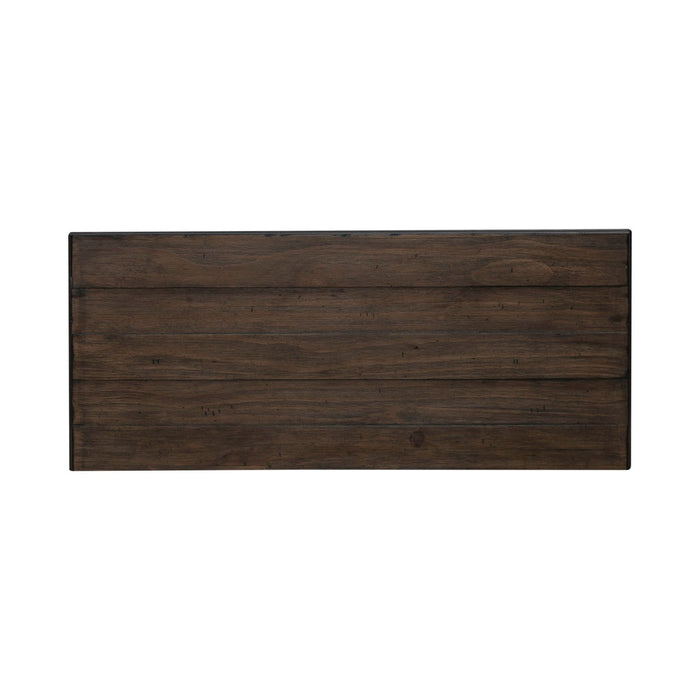 River Place 6 Drawer Chest in Riverstone White and Tobacco