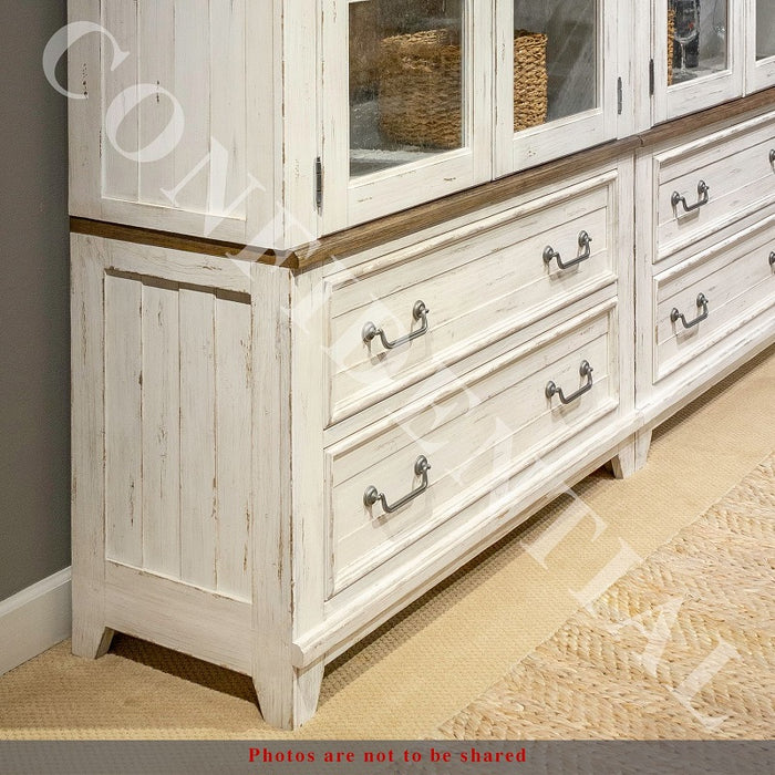 Liberty Furniture River Place Curio Base in Riverstone White & Tobacco image
