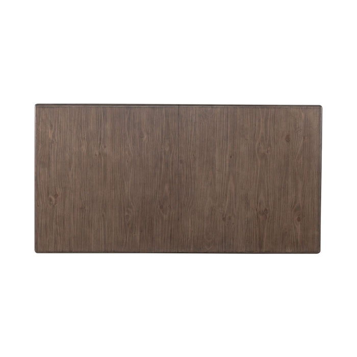 Liberty Furniture River Place Trestle Table in Riverstone Gray & Tobacco