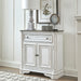 Magnolia Manor Accent Cabinet in Antique White & Weathered Bark EST SHIP TIME APPX 4 WEEKS image