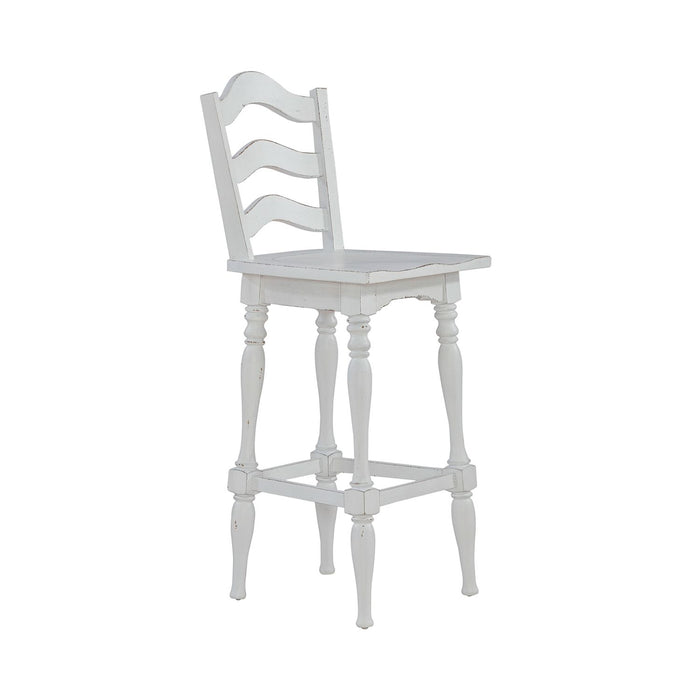 Magnolia Manor Ladderback Swivel Bar Stool image
