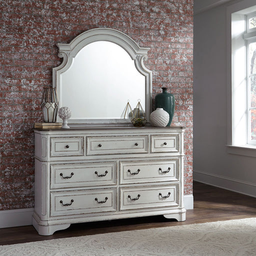 Magnolia Manor Panel Bed, Dresser & Mirror image
