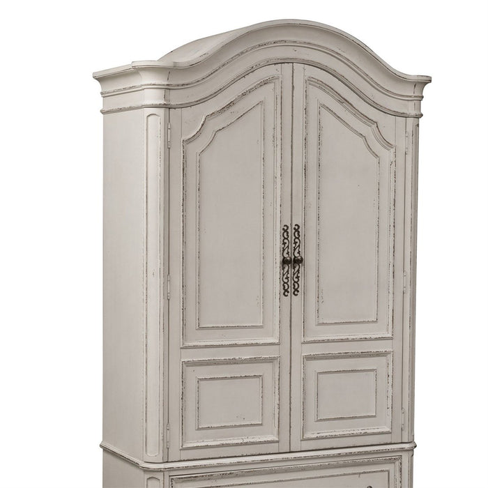Liberty Magnolia Manor Armoire in Antique White/B