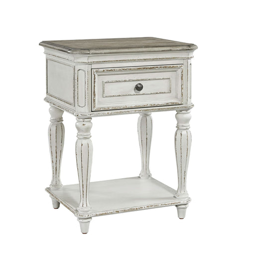 Magnolia Manor Leg Nightstand in Antique White image