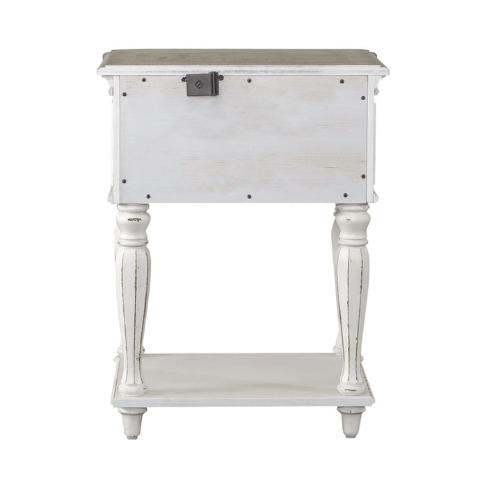 Magnolia Manor Leg Nightstand in Antique White image