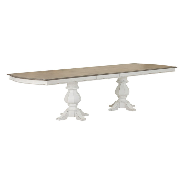Magnolia Manor Double Pedestal Table Set