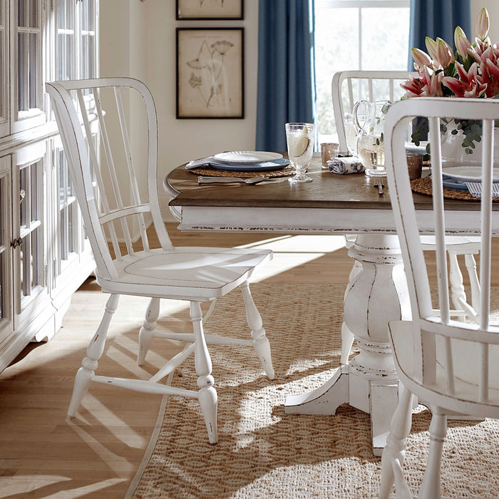 Magnolia Manor 9 Piece Double Pedestal Table Set