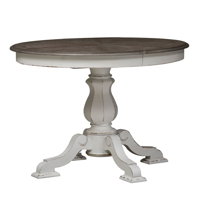 Magnolia Manor Opt 5 Piece Pedestal Table Set