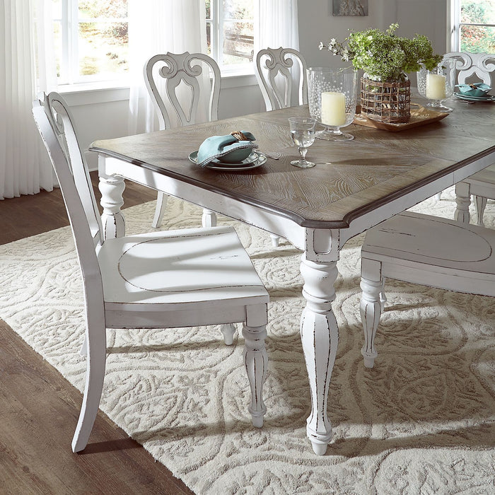 Magnolia Manor Opt 7 Piece Rectangular Table Set