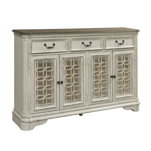 Magnolia Manor Hall Buffet in Antique White image