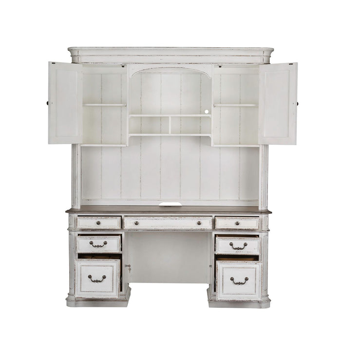 Magnolia Manor Credenza & Hutch