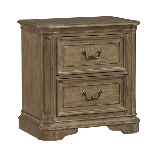 Magnolia Manor II 2 Drawer Nightstand in Weathered Bisque image