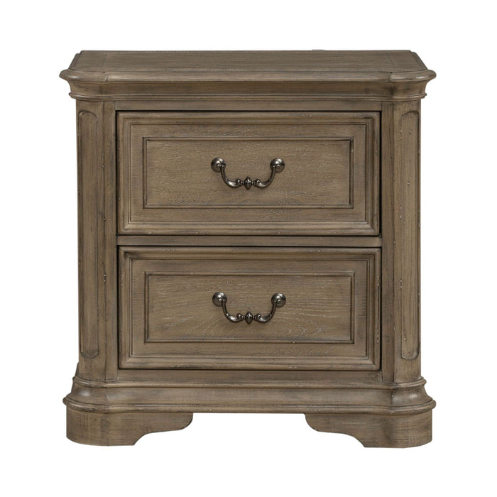 Magnolia Manor II 2 Drawer Nightstand in Weathered Bisque