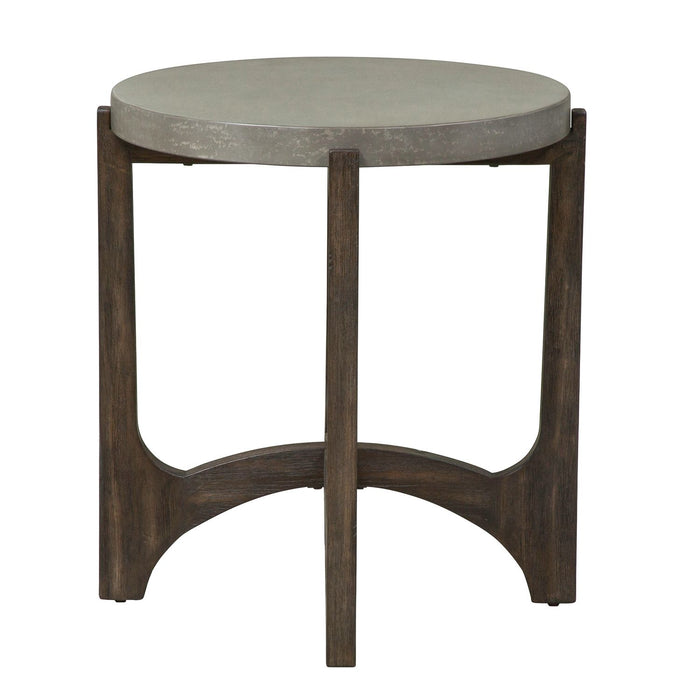 Cascade End Table in Wire Brush Rustic Brown