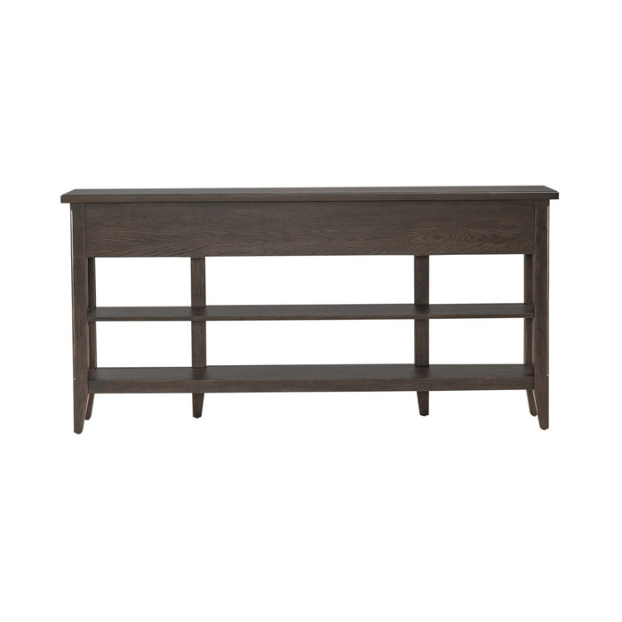 Paradise Valley Hall Console Table in Saddle Brown EST SHIP TIME APPX 4 WEEKS